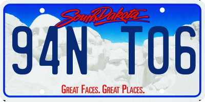 SD license plate 94NT06