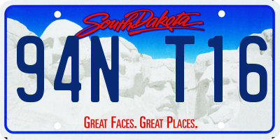 SD license plate 94NT16