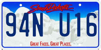SD license plate 94NU16