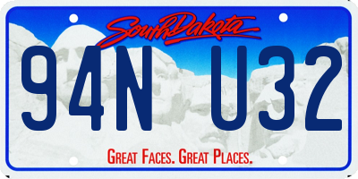 SD license plate 94NU32