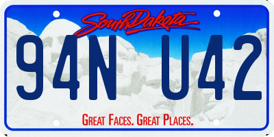 SD license plate 94NU42
