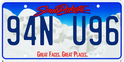 SD license plate 94NU96