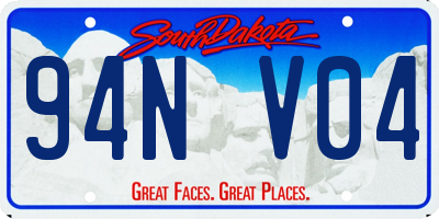 SD license plate 94NV04