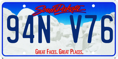 SD license plate 94NV76