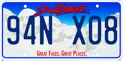 SD license plate 94NX08
