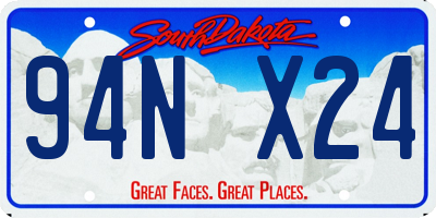 SD license plate 94NX24