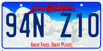 SD license plate 94NZ10