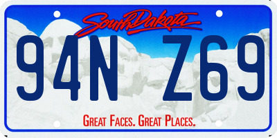 SD license plate 94NZ69