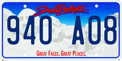 SD license plate 94OA08