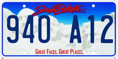 SD license plate 94OA12