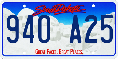 SD license plate 94OA25