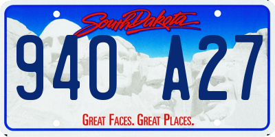 SD license plate 94OA27
