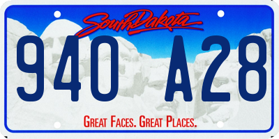 SD license plate 94OA28