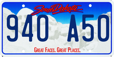 SD license plate 94OA50