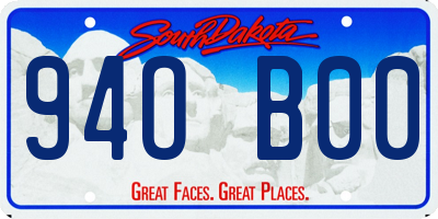 SD license plate 94OB00