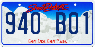 SD license plate 94OB01