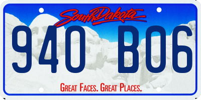 SD license plate 94OB06