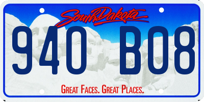 SD license plate 94OB08