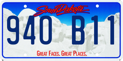 SD license plate 94OB11