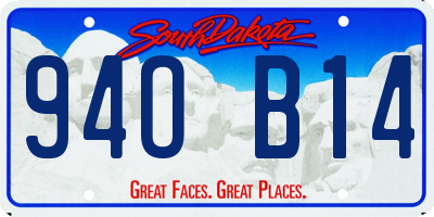 SD license plate 94OB14