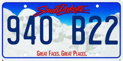 SD license plate 94OB22