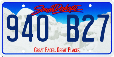 SD license plate 94OB27