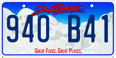 SD license plate 94OB41