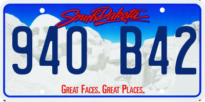 SD license plate 94OB42