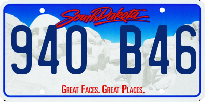 SD license plate 94OB46
