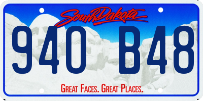 SD license plate 94OB48