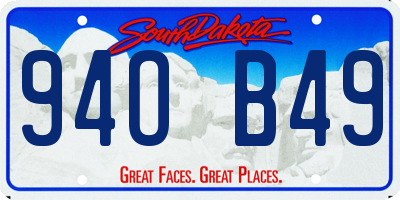 SD license plate 94OB49