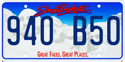 SD license plate 94OB50