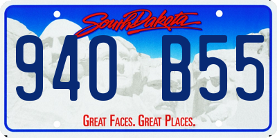 SD license plate 94OB55