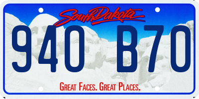 SD license plate 94OB70