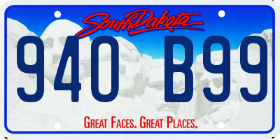 SD license plate 94OB99