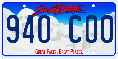 SD license plate 94OC00