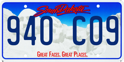 SD license plate 94OC09
