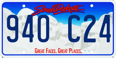 SD license plate 94OC24