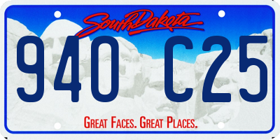 SD license plate 94OC25
