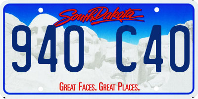 SD license plate 94OC40