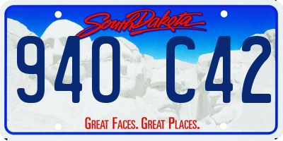 SD license plate 94OC42