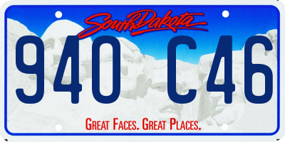 SD license plate 94OC46