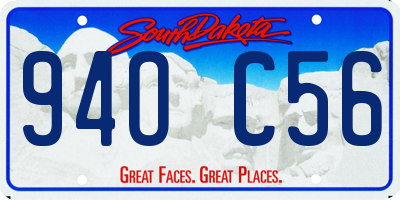 SD license plate 94OC56