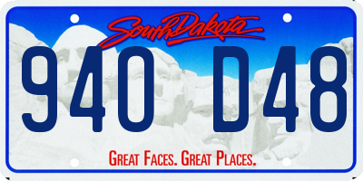 SD license plate 94OD48