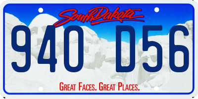 SD license plate 94OD56