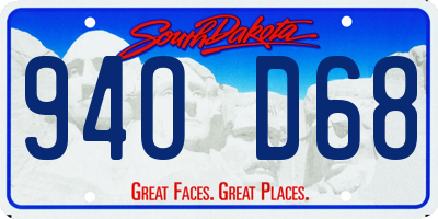 SD license plate 94OD68