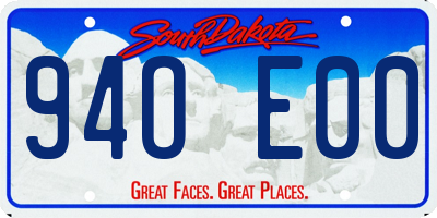 SD license plate 94OE00