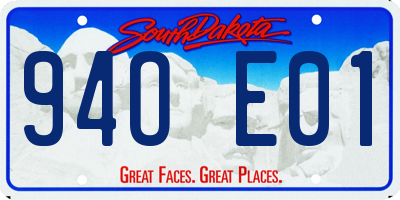 SD license plate 94OE01