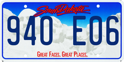 SD license plate 94OE06