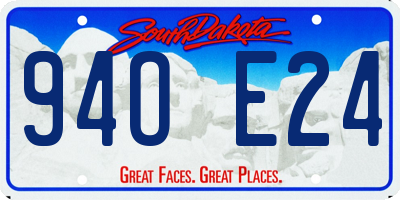 SD license plate 94OE24